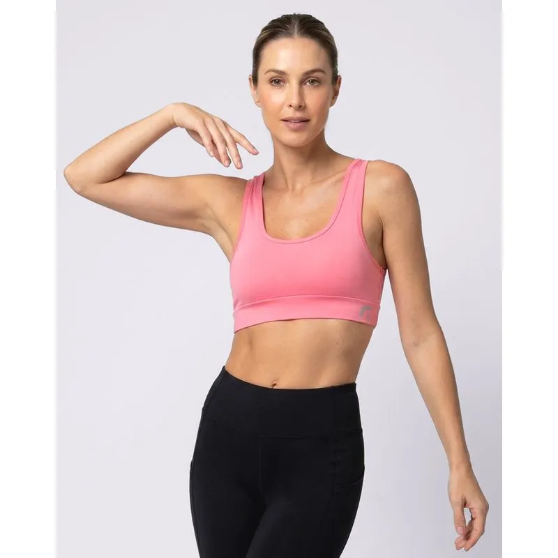 Top Feminino Nadador Fitter Fitness com Bojo Removível Rosa G
