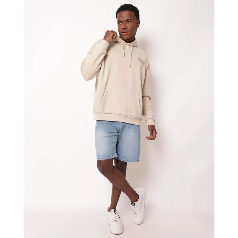 Bermuda Jeans Masculina Reta Estonada com Bolsos Azul 48
