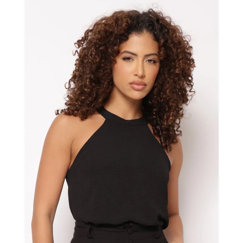 Regata Feminina Berry & Co. Cava Americana Preta GG