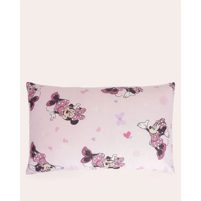 Travesseiro Infantil 45cmx65cm Estampado Minnie Rosa UN