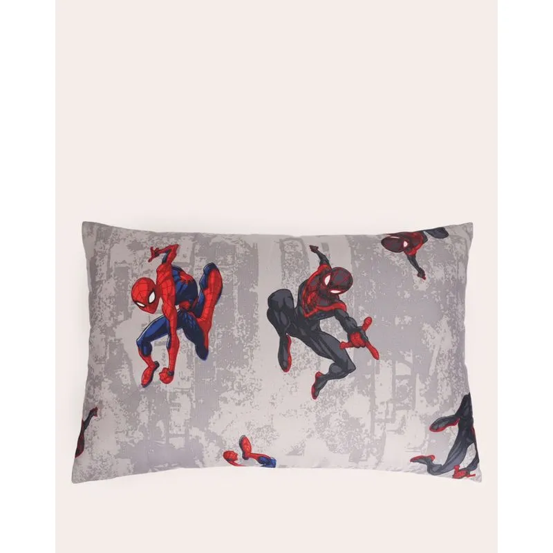 Travesseiro Infantil Marvel Homem Aranha Rotativo 45cmx65cm Cinza UN