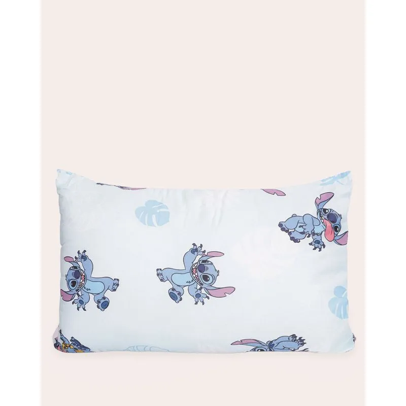 Travesseiro Infantil Disney Stitch Rotativo 45cmx65cm Azul UN