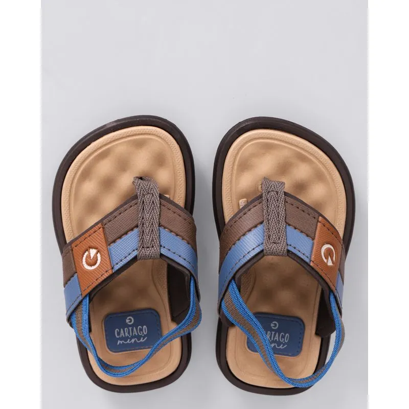 Chinelo Bebê Cartago Mini II Marrom 23/24