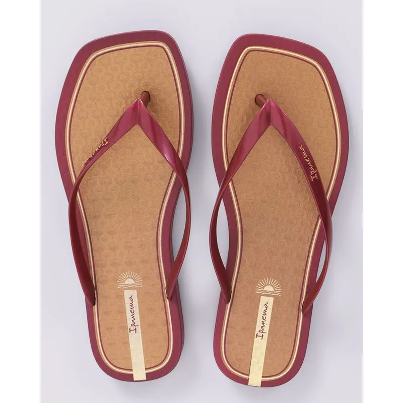 Chinelo Ipanema Feminino Slim Glam Vinho 37