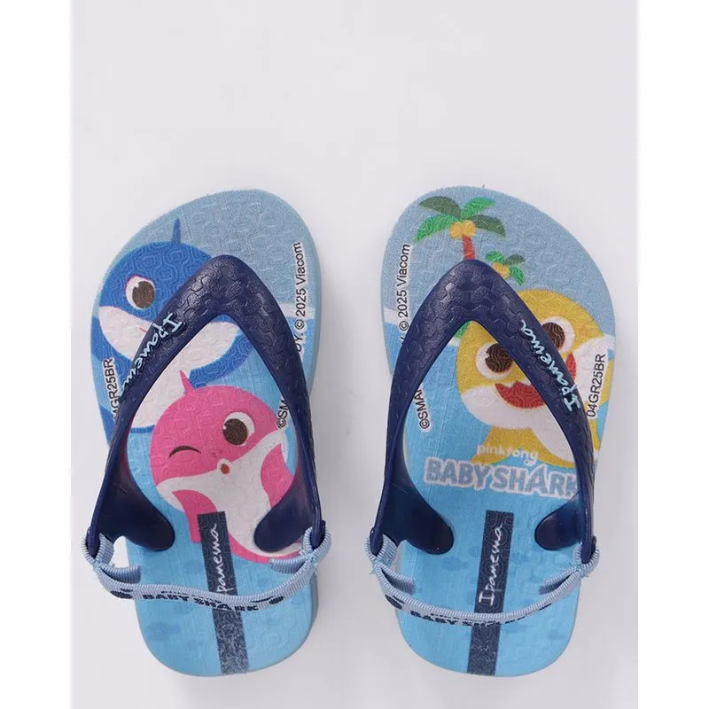 Chinelo Ipanema Bebê Baby Shark Azul 23/24