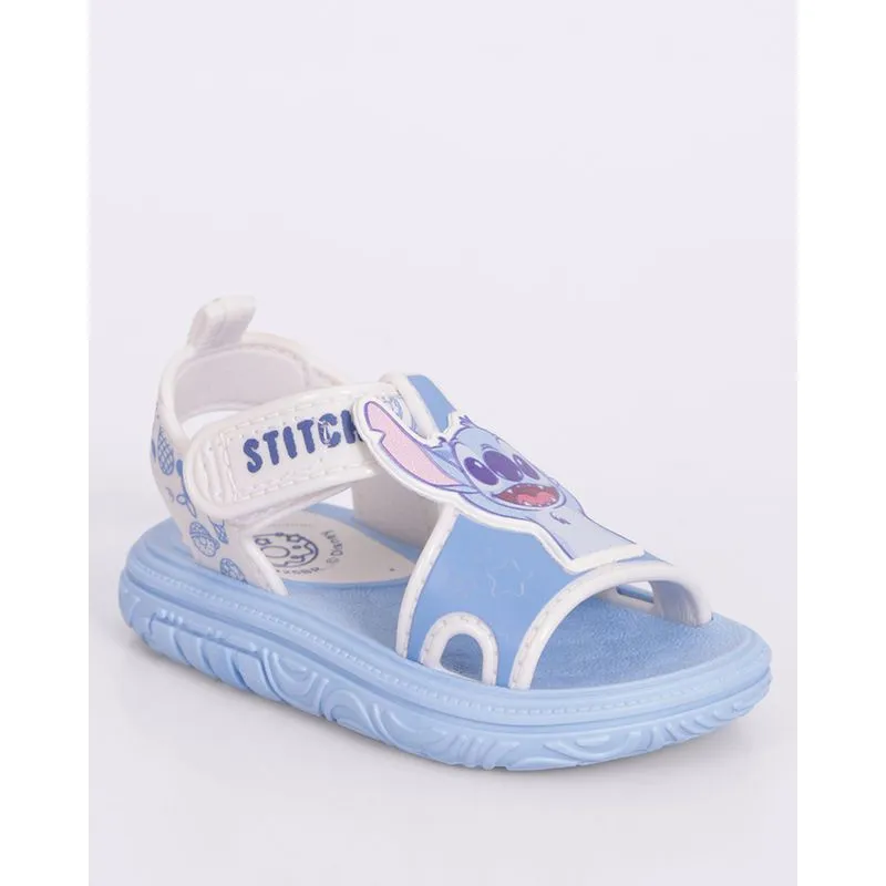 Sandália Bebê Disney com Aplicação Stitch Azul 19