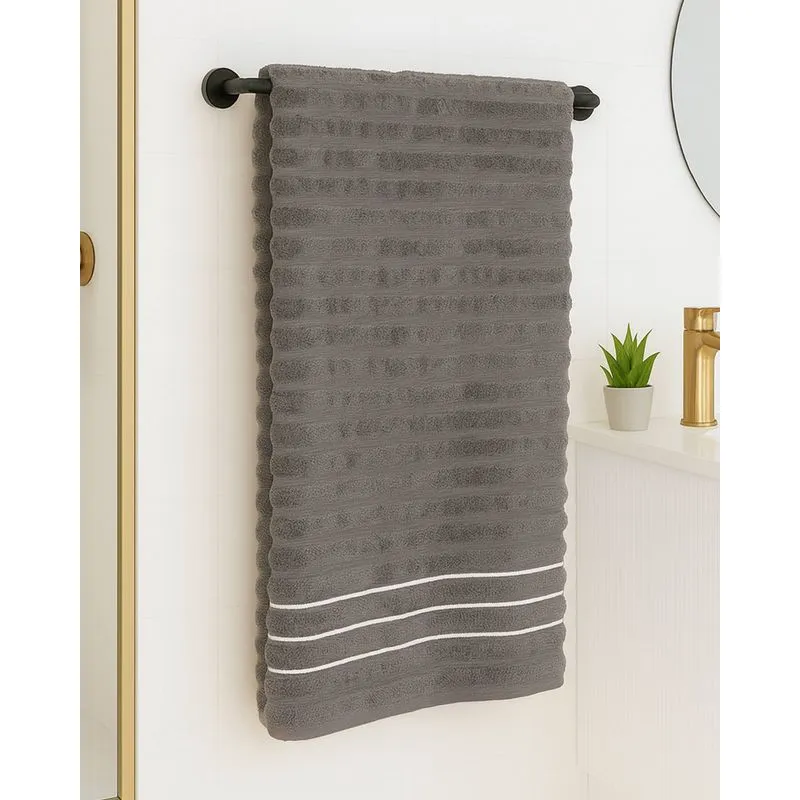 Toalha de Banho Corttex 70cm x 140cm Wave Cinza UN