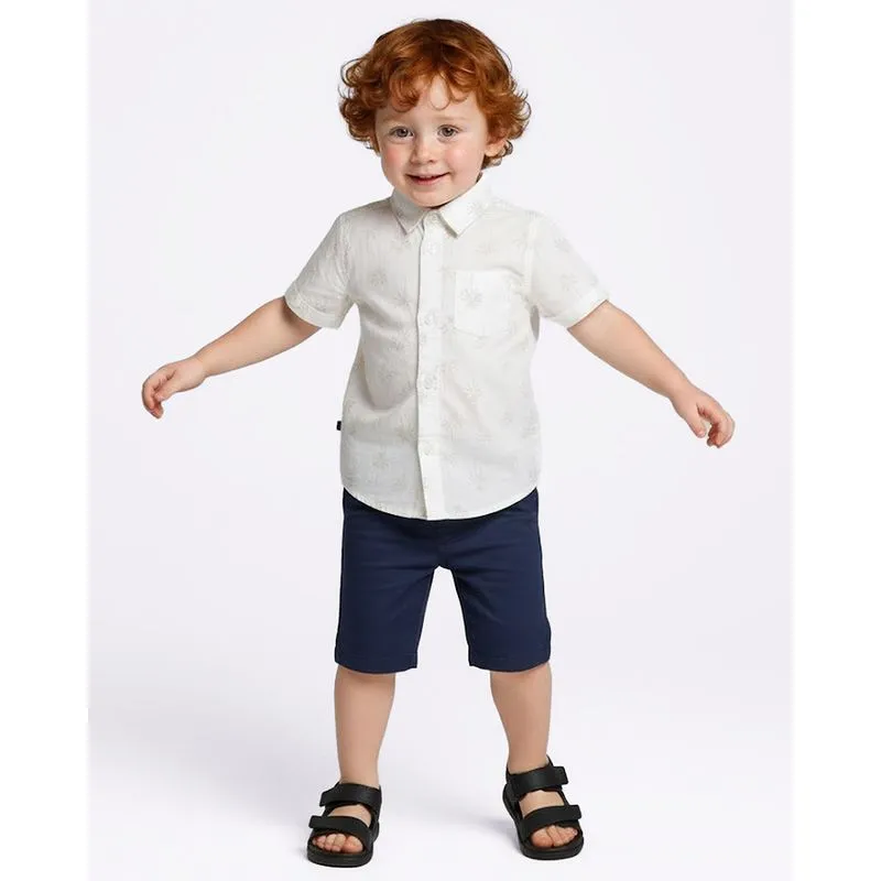 Camisa Bebê Estampada Tropical Off White 3