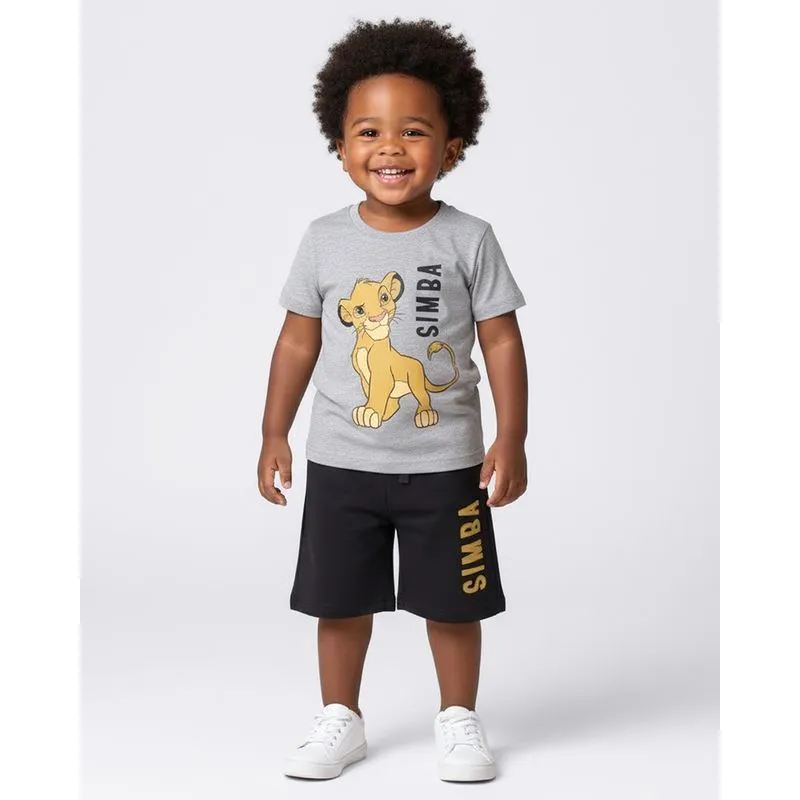 Conjunto Bebê Curto Disney O Rei Leão Simba Cinza 3