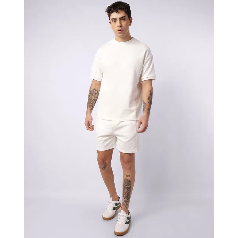 Bermuda Masculina Moletinho Reta com Bolsos Off White GG