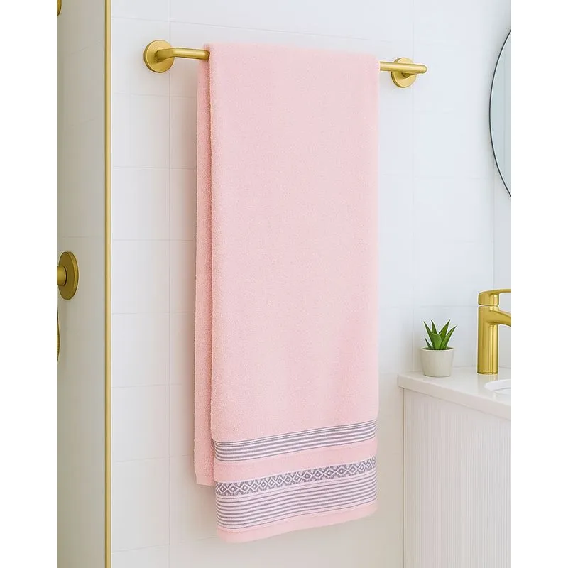 Toalha de Banho Algodão Karsten 70cm x 135cm Rosa UN