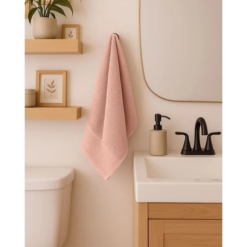Toalha de Rosto Algodão Confort Döhler 50cm x 90cm Rosa UN