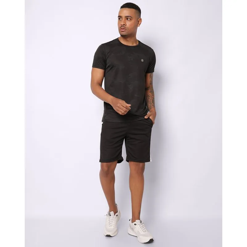 Bermuda Esportiva Masculina Dry Fit Com Viés Preta P