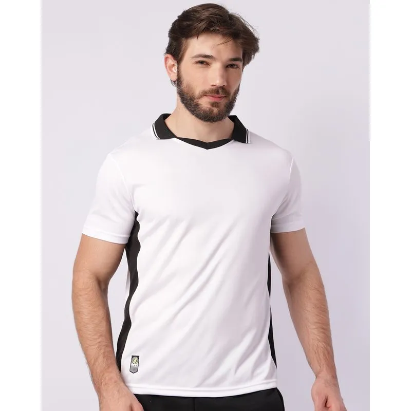 Camiseta Esportiva Masculina Manga Curta Dry Fit Branca GG