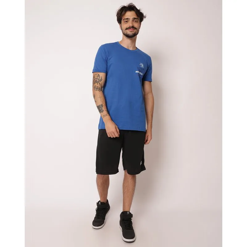 Bermuda Esportiva Masculina Dry Fit com Bolsos Preta P