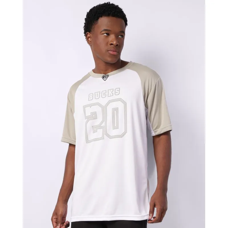 Camiseta Esportiva Masculina Dry Fit Futebol Americano Branca M