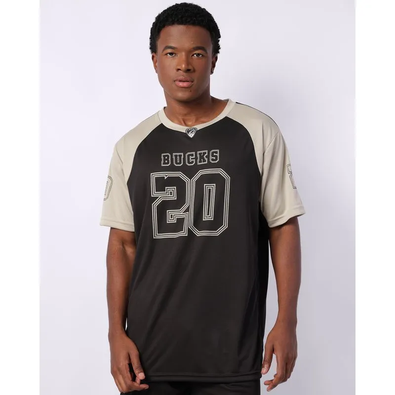 Camiseta Esportiva Masculina Dry Fit Futebol Americano Preta M