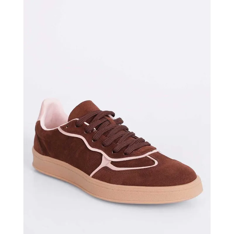 Tênis Feminino Casual Villarosa Suede Marrom 39