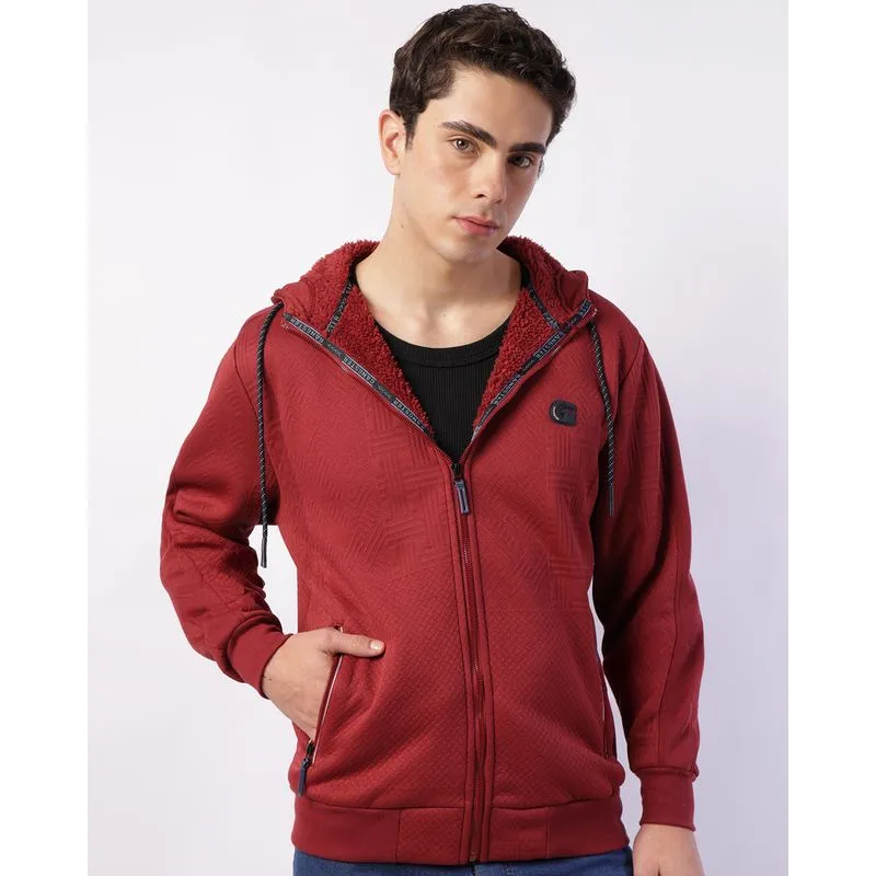 Jaqueta Masculina Gangster Peluciada Jacquard Vermelha GG