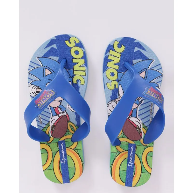 Chinelo Ipanema Infantil Sonic Azul 29/30