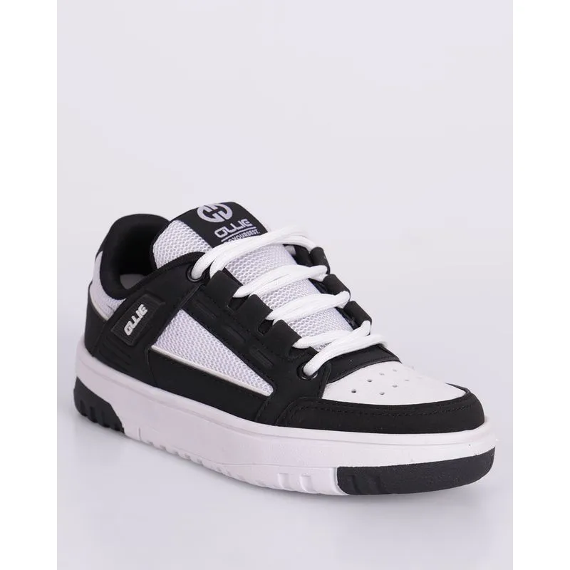 Tênis Infantil Casual Ollie com Recortes Preto 28