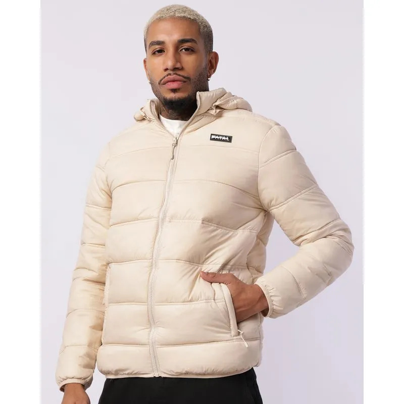 Jaqueta Masculina Puffer Fatal com Capuz Removível Off White G