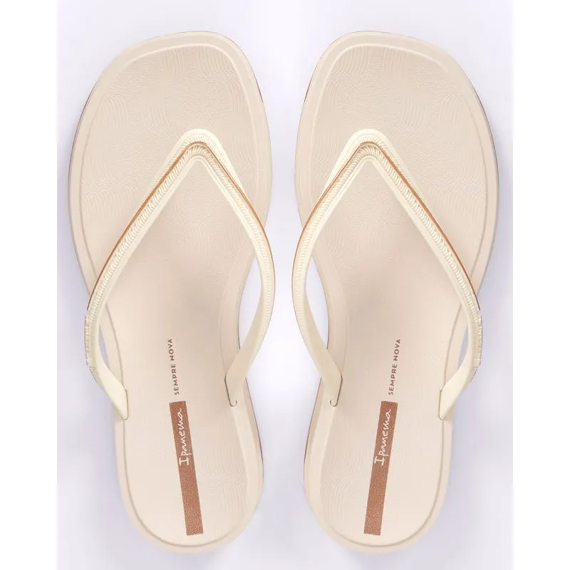 Chinelo Ipanema Feminino Texturizado Off White 33/34