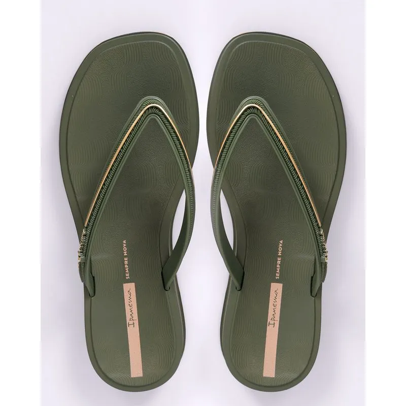 Chinelo Ipanema Feminino Texturizado Verde 33/34