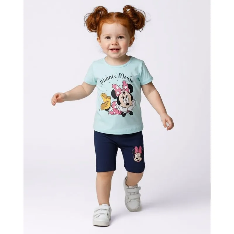 Conjunto Bebê Curto Disney Minnie Verde 3