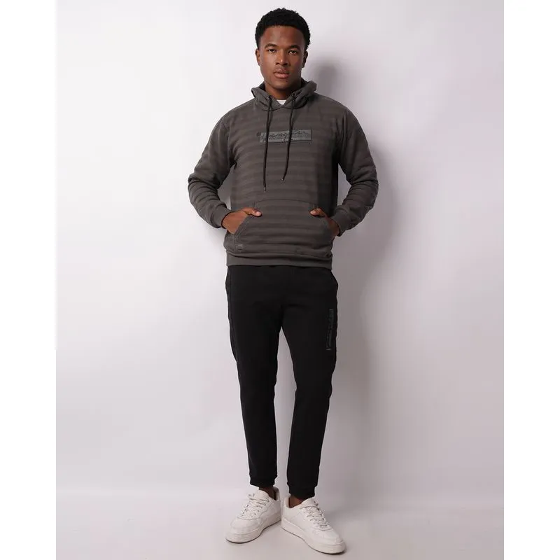 Calça Moletom Masculina Jogger Gangster Texturizada Preta M