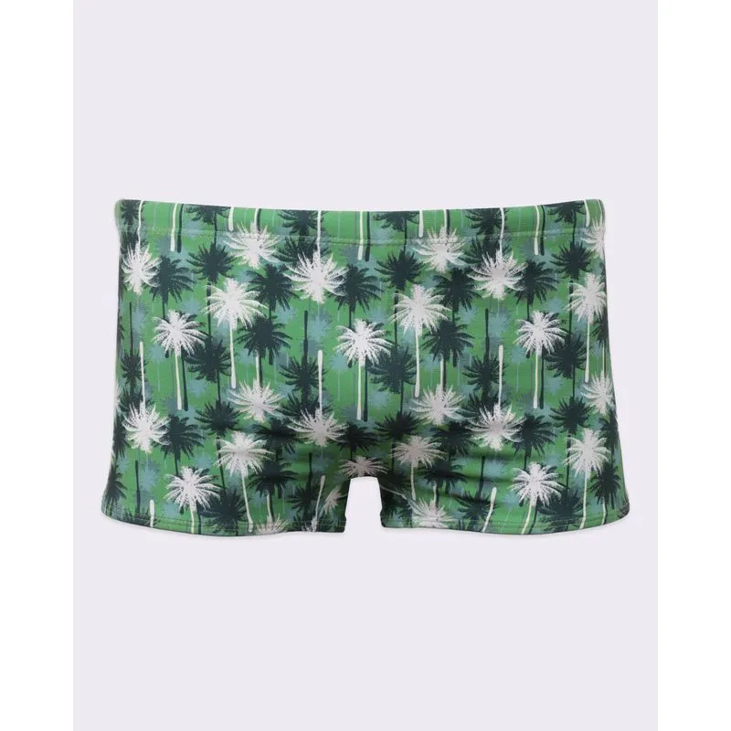 Sunga Juvenil Boxer com Estampa Coqueiro Verde 12