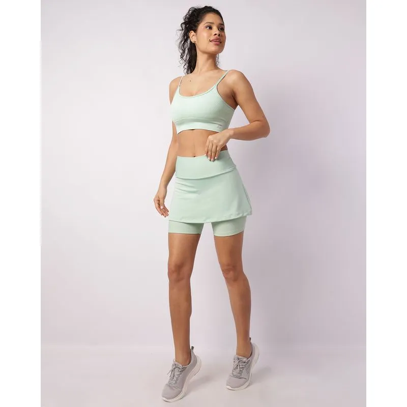 Short Saia Fitness Feminino Verde GG