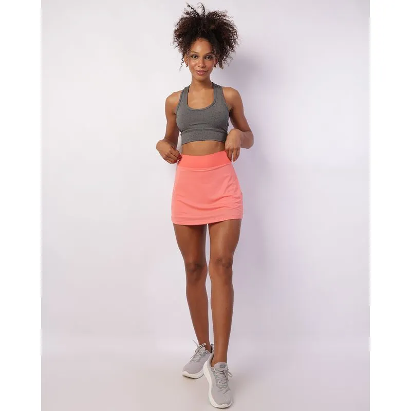 Short Saia Fitness Feminino Fitter Coral P
