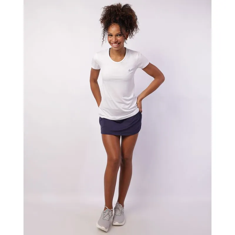 Short Saia Fitness Feminino Fitter Marinho GG