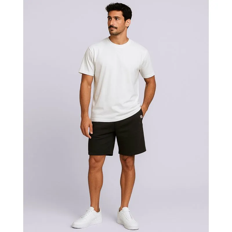Bermuda Masculina Moletinho Básica com Bolsos Cinza G