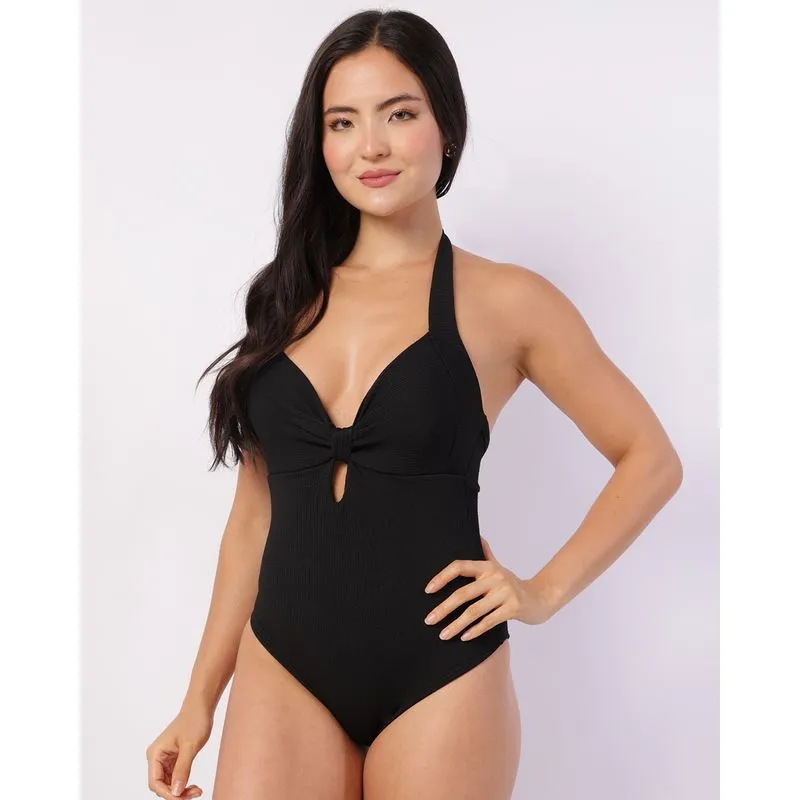 Maiô Feminino Texturizado com Bojo Removível Preto M