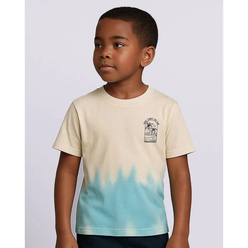 Camiseta Infantil Algodão Estampa Tropical Off White 6
