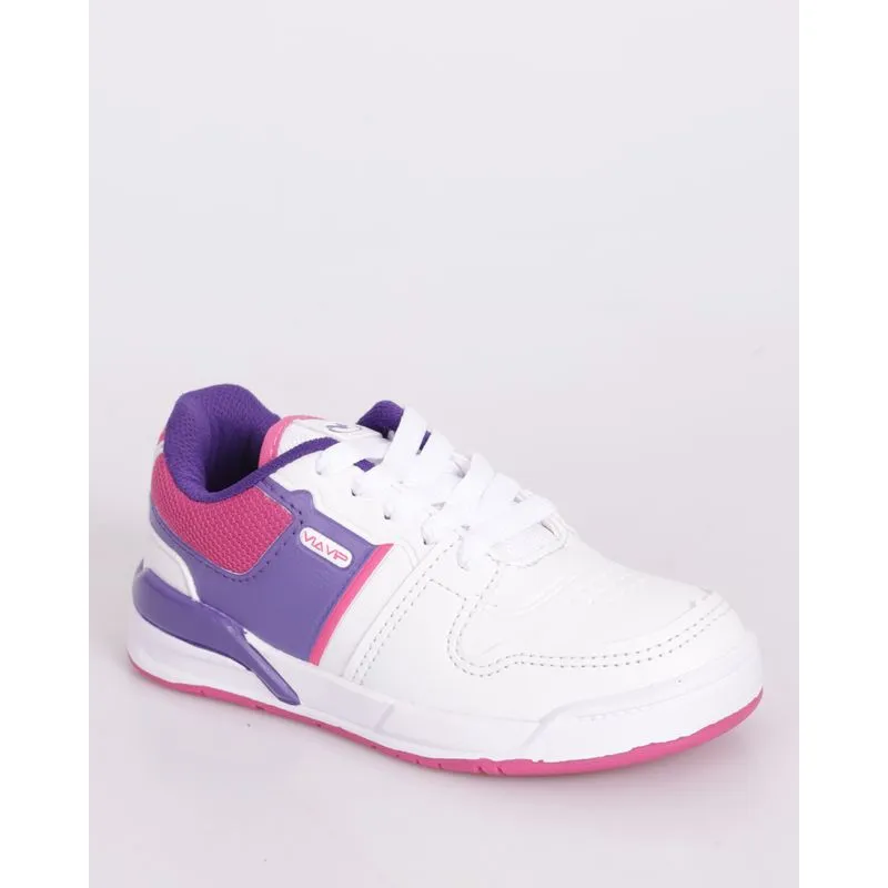 Tênis Infantil Casual com Recortes Branco 34