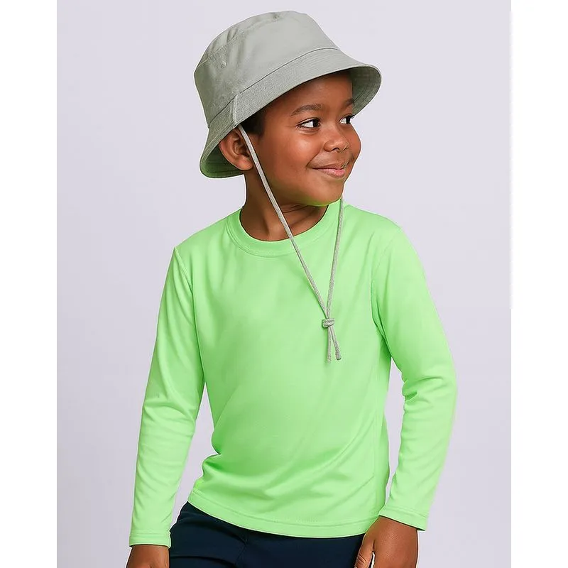 Camiseta Proteção UV Infantil Manga Longa Neon Verde 6