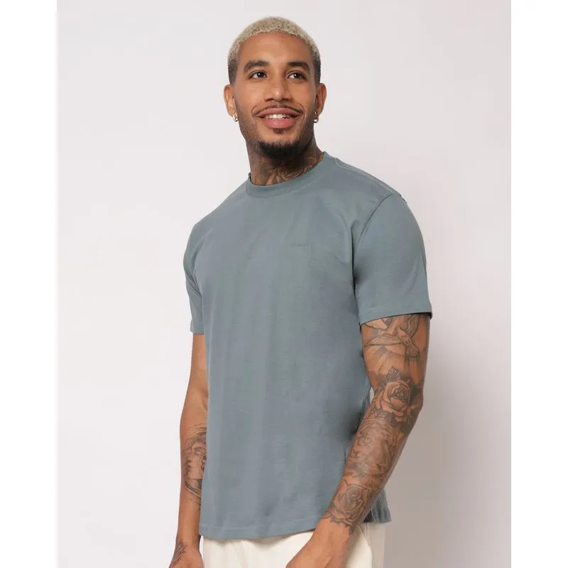 Camiseta Masculina Algodão Gangster Manga Curta Verde P