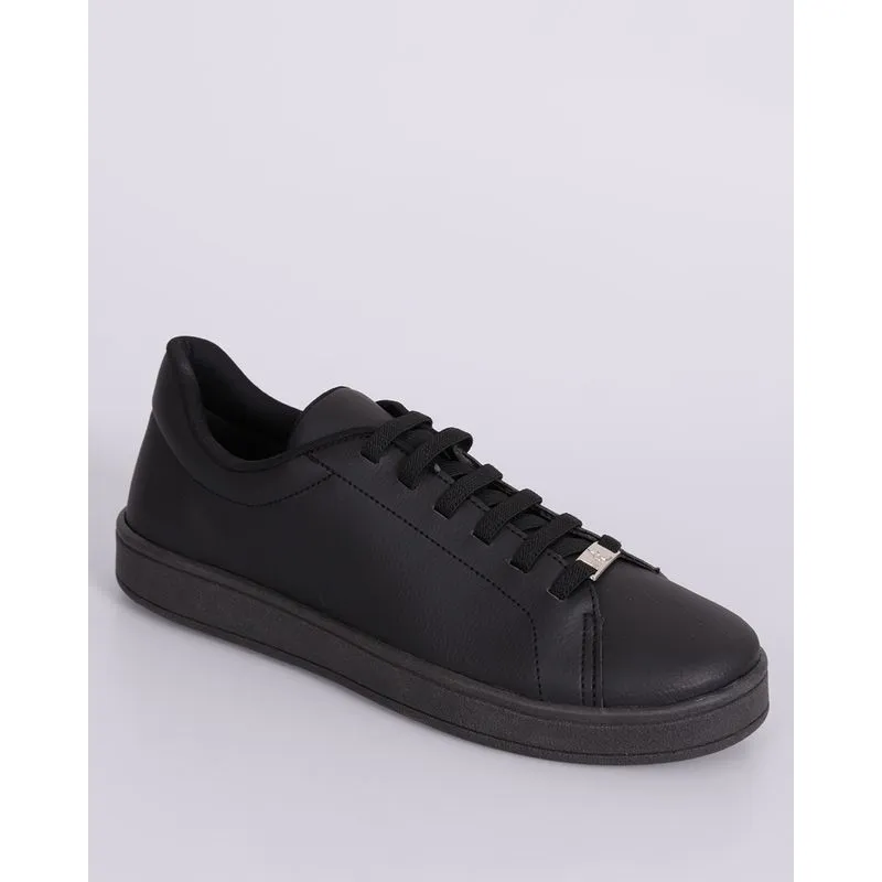 Tênis Feminino Casual com Detalhe Donatta Preto 40
