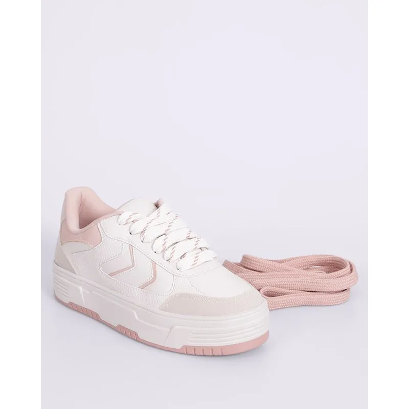 Tênis Feminino Casual Donatta com Recorte Off White 37