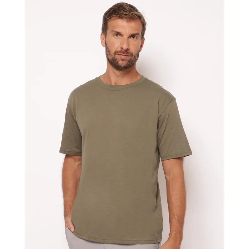 Camiseta Masculina Algodão Peruano Verde P
