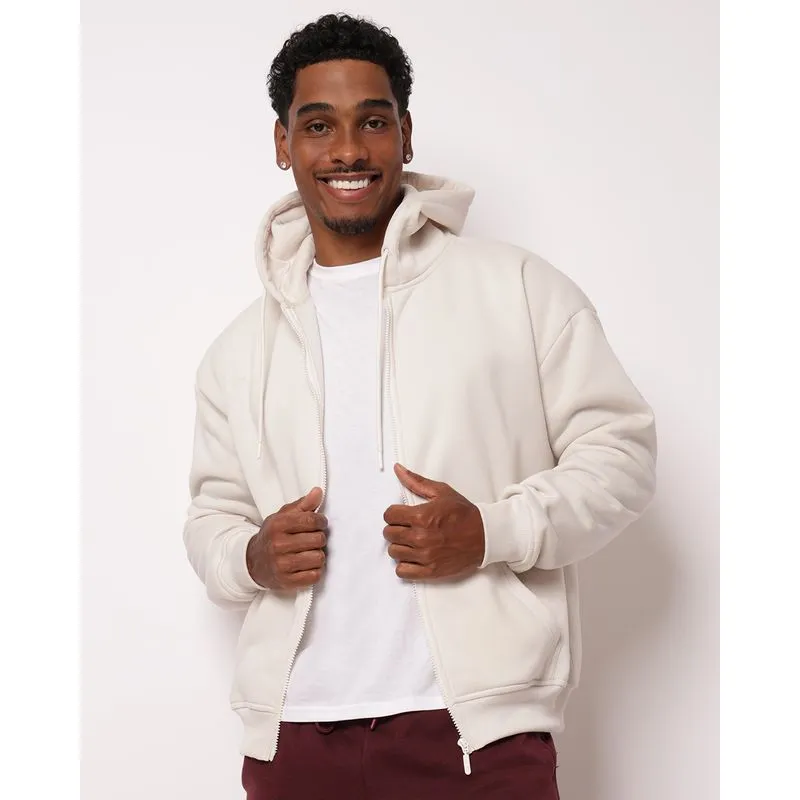 Jaqueta Moletom Masculina Oversized com Capuz Off White GG