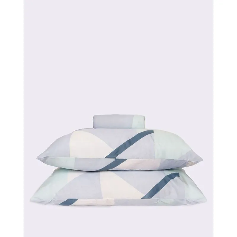 Jogo de Cama Casal 3 Peças Arte & Cazza Estampado Azul UN