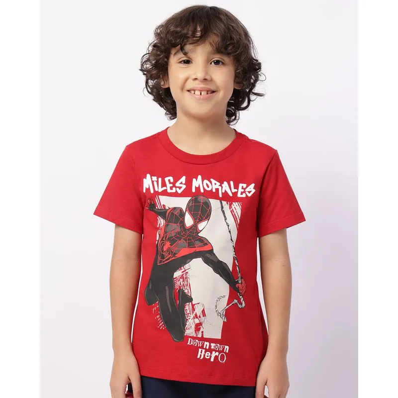 Camiseta Infantil Algodão Marvel Homem Aranha Vermelha 6
