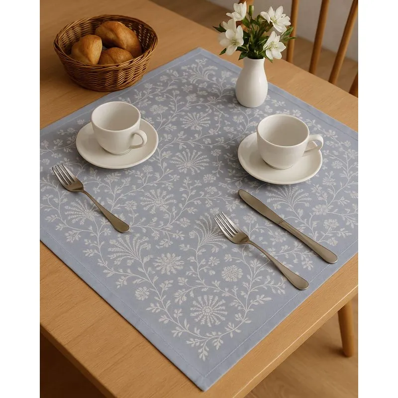 Toalha Chá 78cm x 78cm Döhler Estampada Azul UN