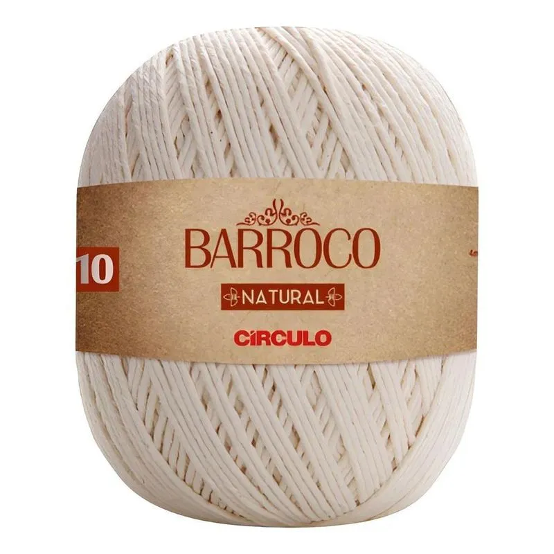 Linha Cordão Barbante Barroco Natural Círculo Nº10 - 700g Co