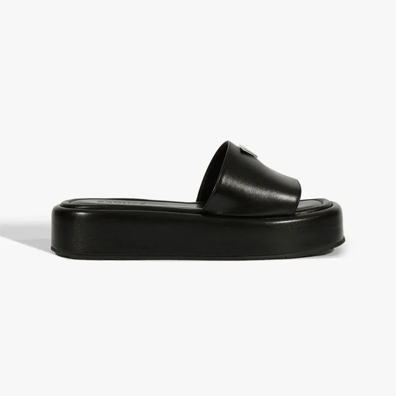Papete viena plataforma couro preto S 21869 0027 0016 schutz