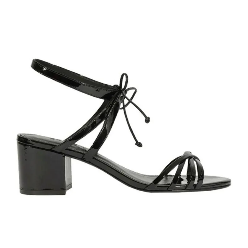 Sandália Schutz Salto Bloco Médio Verniz 36 / Preto